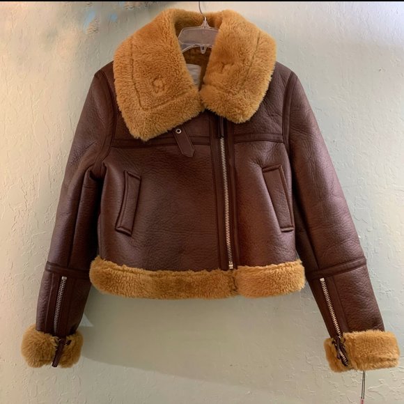 NWT Anthropologie Avec Les Filles Bexley Cropped Moto Jacket - Picture 9 of 10